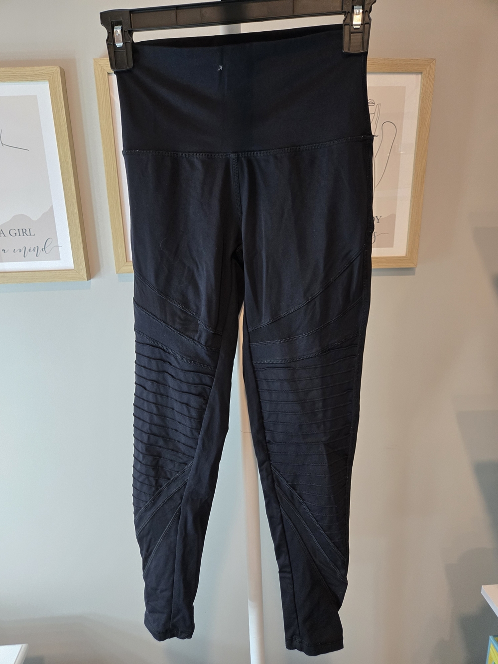 aerie Black High-Waist Paneled Leggings